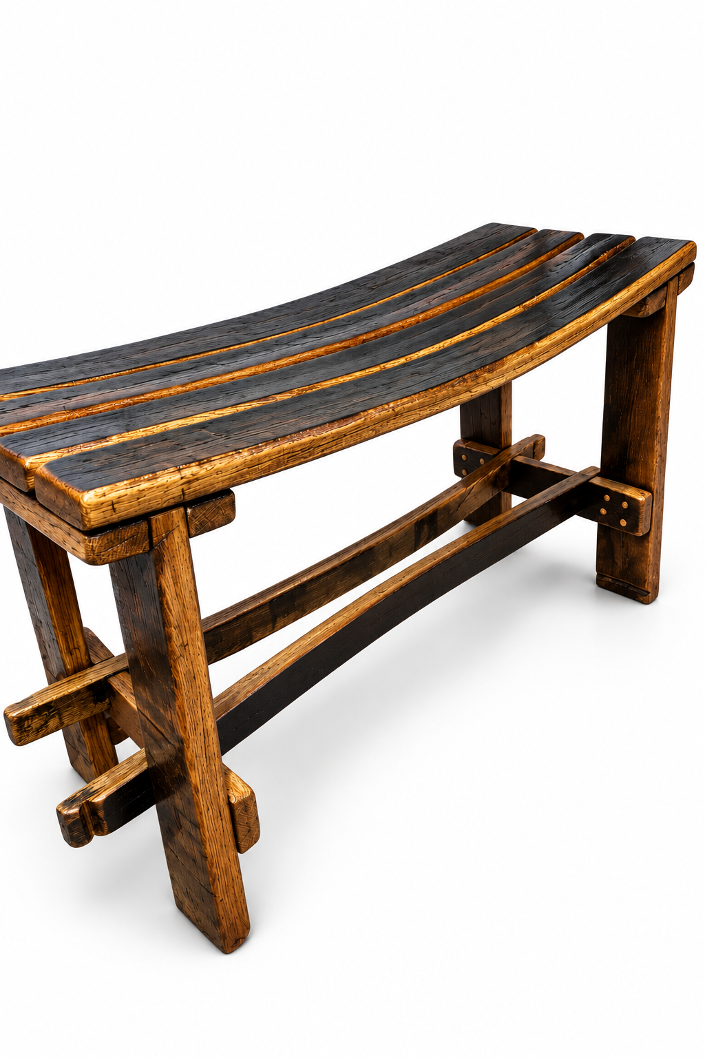 Whisky stave bench indoor/outdoor